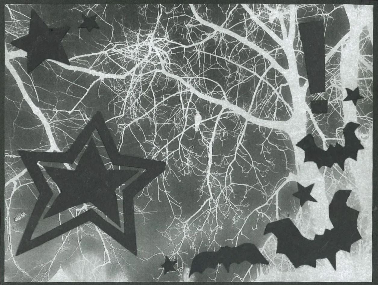 holographic bat collage sticker!