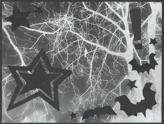 holographic bat collage sticker!